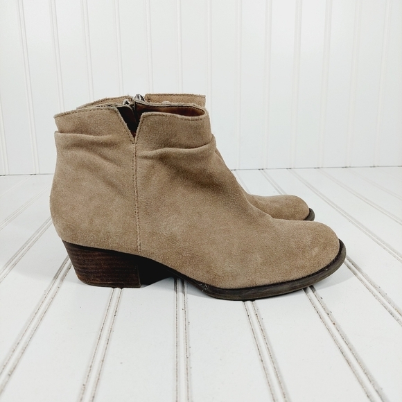 Jessica Simpson Dalisa Women's Brown Suede Leather Slip On Ankle Booties C181 - Picture 5 of 12